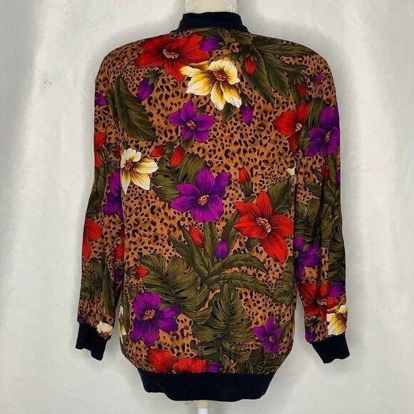 Vintage 90s Jumpsuit Jacket Set 10 Petite Leopard - Picture 10 of 11